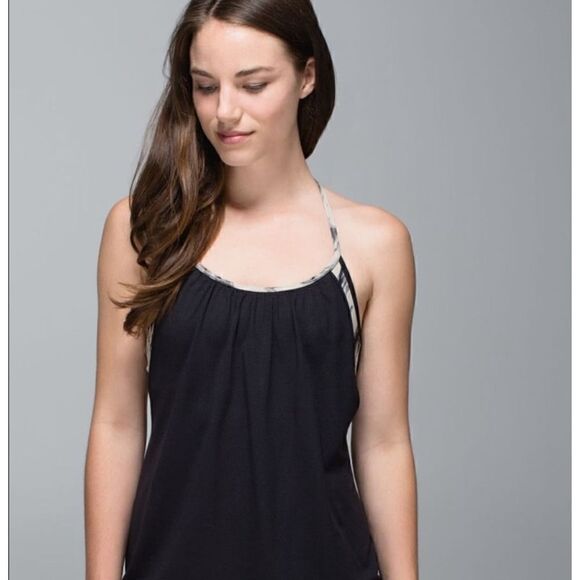 LULULEMON ATHLETICA NO LIMITS TANK IN GEANITE SIZE 4 - Picture 3 of 11